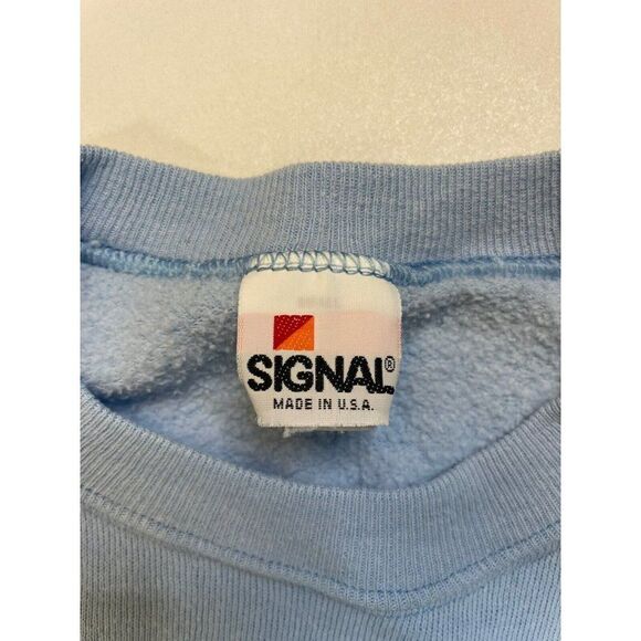 VINTAGE Florida Souvenir Crewneck Sweatshirt Men Small Blue 90s - Picture 7 of 8